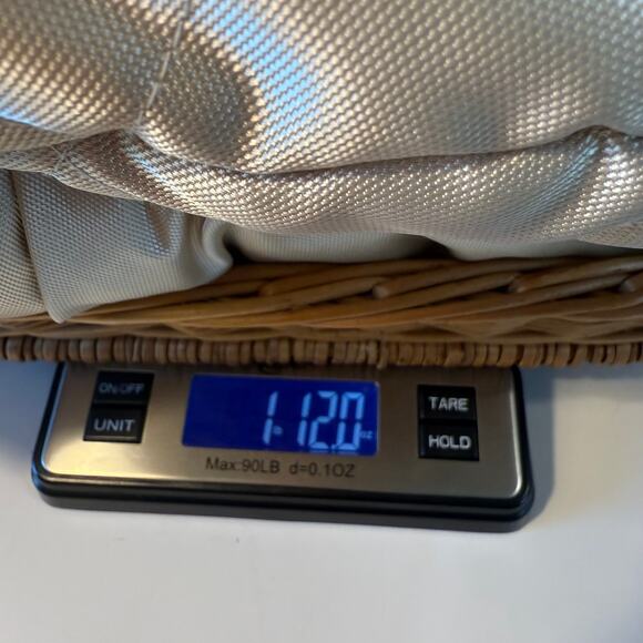 Regent Park Quilted Satin Jacket Women M Gold Beige Faux Fur Collar Winter Coat - Picture 10 of 10